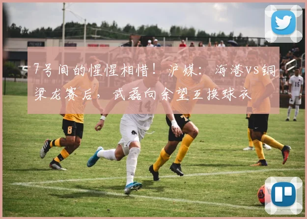 7号间的惺惺相惜！沪媒：海港vs铜梁龙赛后，武磊向余望互换球衣