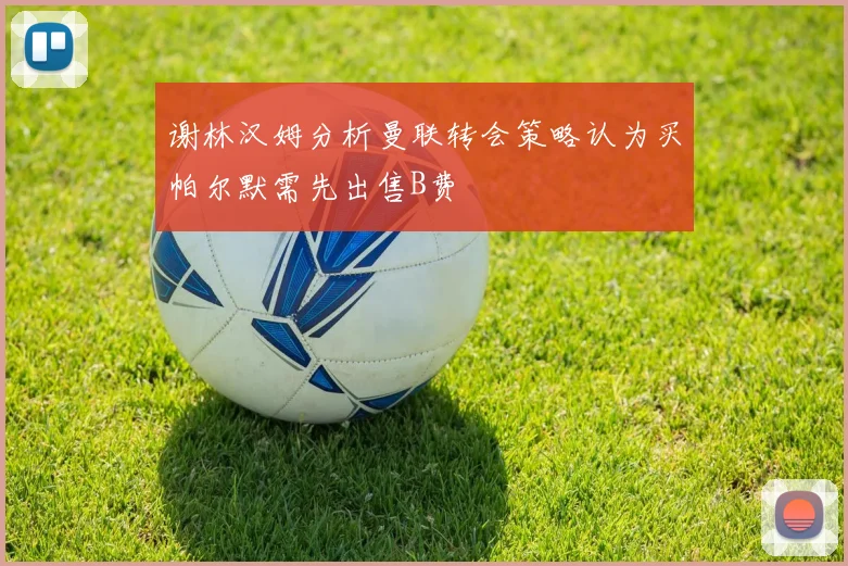 谢林汉姆分析曼联转会策略认为买帕尔默需先出售B费